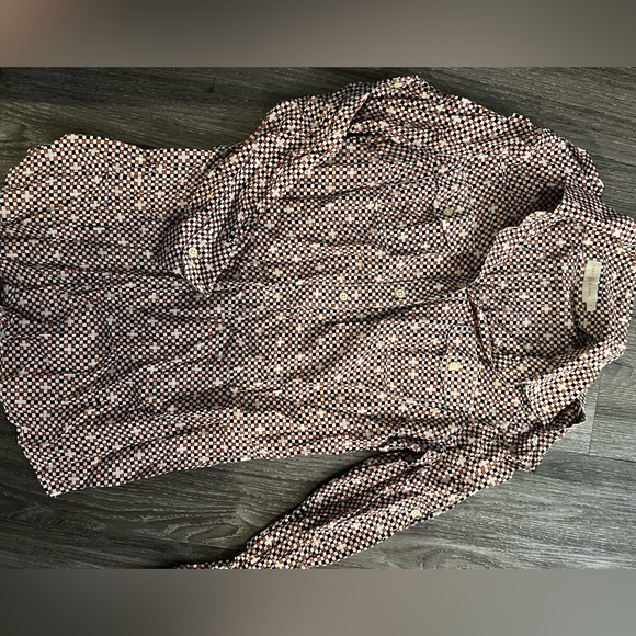 Tory Burch blouse; beautiful 100% cotton half button blouse size 4 - Picture 2 of 6